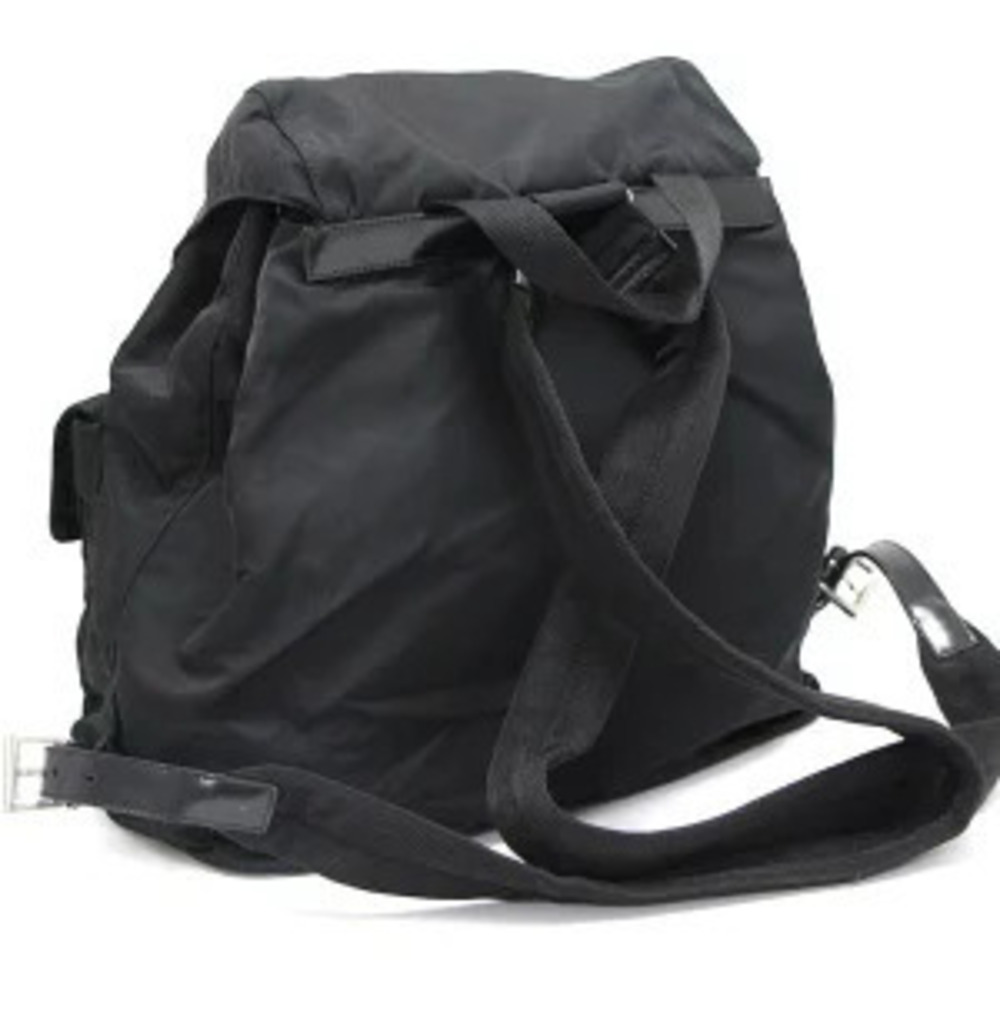 Prada backpack triangular double pockets black - Picture 3 of 7